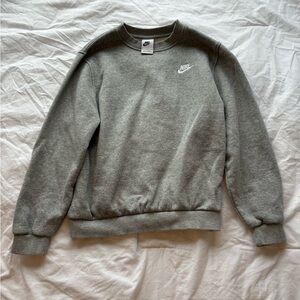Nike Unisex Youth Crewneck Gray Large